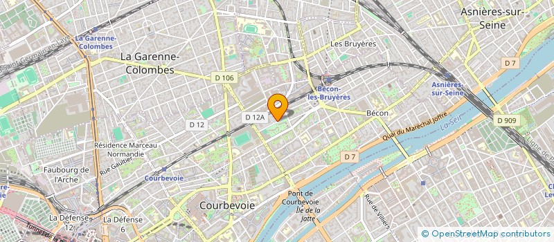 localisation de l'entreprise MADAME CYNDIE FAUDET à COURBEVOIE