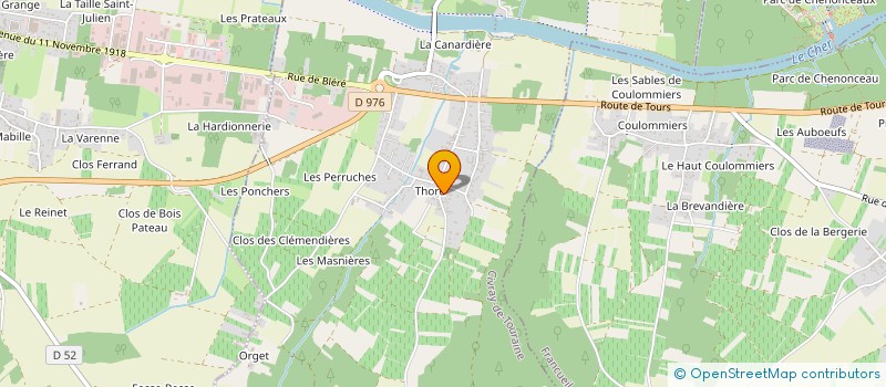 localisation de l'entreprise MADAME CYNDIE GERVAIS  CIVRAY-DE-TOURAINE