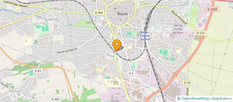 localisation de l'entreprise MADAME CYNDIE MAY  RIOM