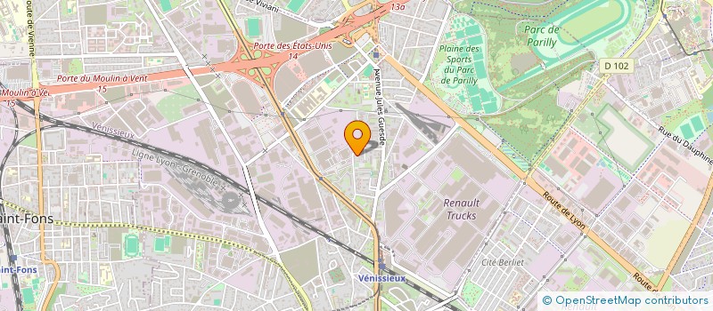 localisation de l'entreprise MADAME CYNDIE SERRANO  VENISSIEUX