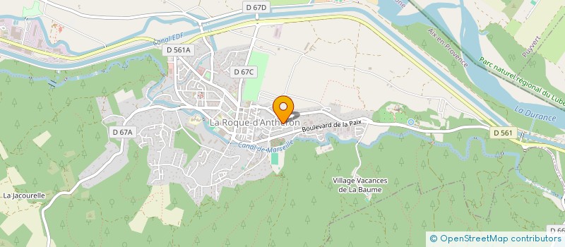 localisation de l'entreprise MADAME CYNDY SANJOAQUIN  LA ROQUE-D'ANTHERON