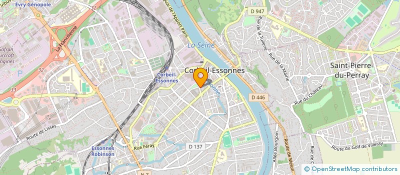 localisation de l'entreprise MADAME CYNTHIA AGBEKA  CORBEIL-ESSONNES