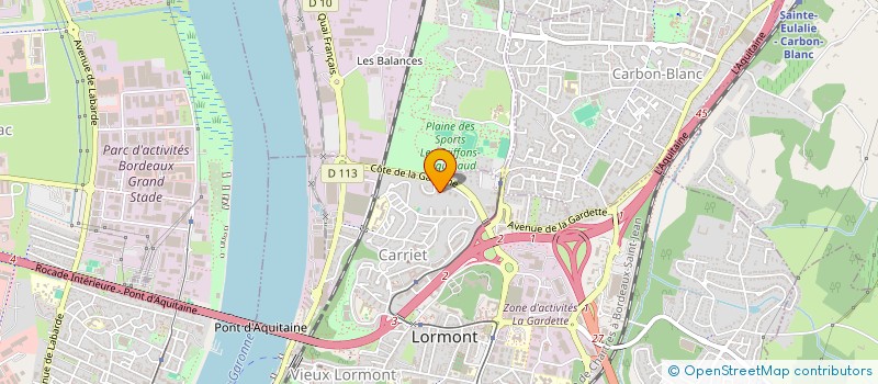 localisation de l'entreprise MADAME CYNTHIA AGRIA  LORMONT