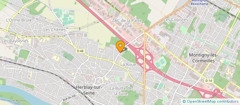 localisation de l'entreprise MADAME CYNTHIA AH YHUN LOY  HERBLAY-SUR-SEINE