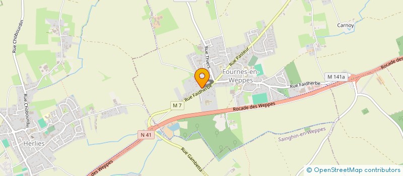 localisation de l'entreprise MADAME CYNTHIA BAILLEUL à FOURNES-EN-WEPPES