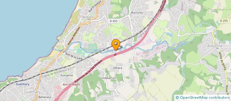 localisation de l'entreprise MADAME CYNTHIA BAILLY à BIDART