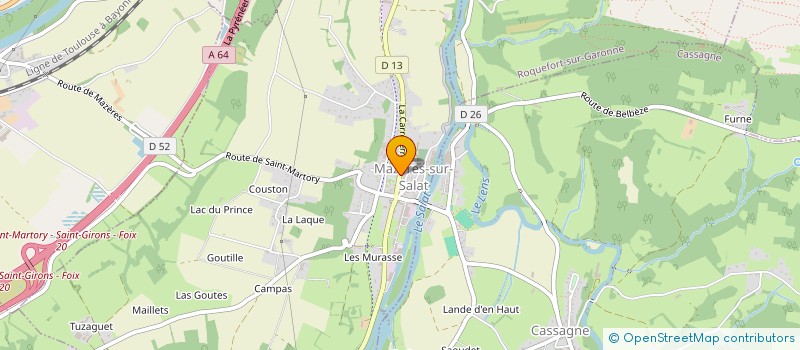 localisation de l'entreprise MADAME CYNTHIA BAPTISTE  MAZERES-SUR-SALAT