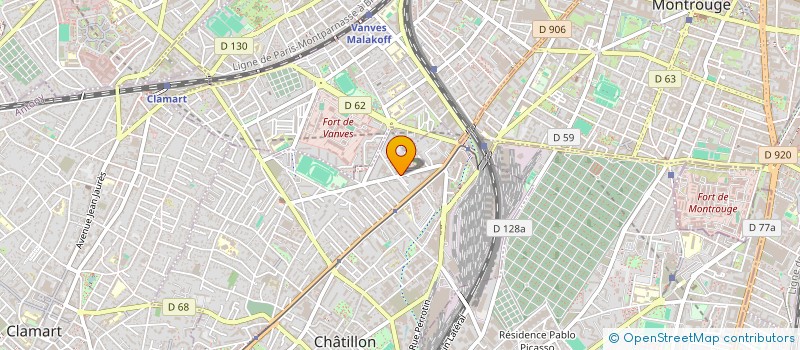 localisation de l'entreprise MADAME CYNTHIA BELLE FLEUR  CHATILLON