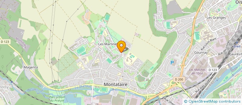 localisation de l'entreprise MADAME CYNTHIA BENKHELFALLAH  MONTATAIRE