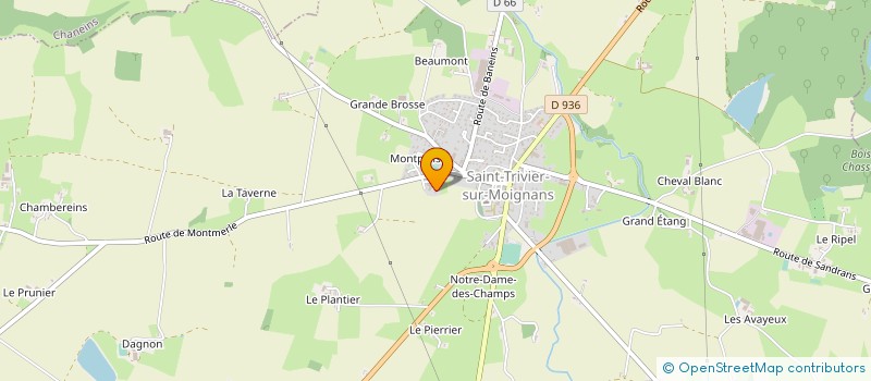 localisation de l'entreprise MADAME CYNTHIA BENNE  SAINT-TRIVIER-SUR-MOIGNANS