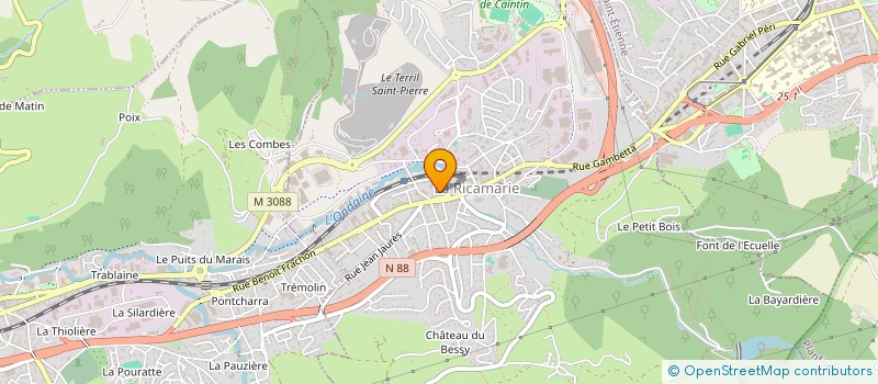 localisation de l'entreprise MADAME CYNTHIA BOMMELAER  LA RICAMARIE