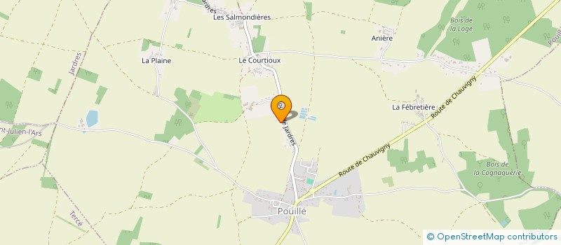 localisation de l'entreprise MADAME CYNTHIA BORDAGE  POUILLE