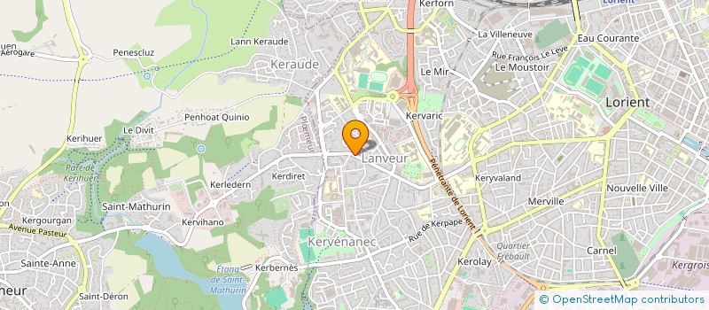 localisation de l'entreprise MADAME CYNTHIA BOURGAREL CESTOR  LORIENT