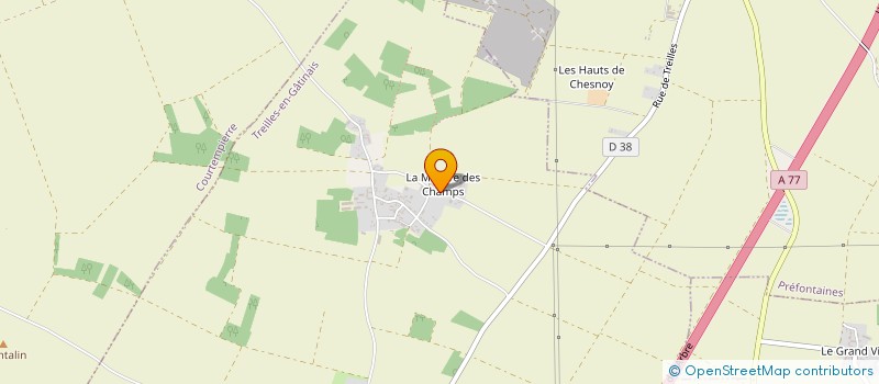 localisation de l'entreprise MADAME CYNTHIA BRUERE  TREILLES-EN-GATINAIS