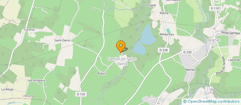 localisation de l'entreprise MADAME CYNTHIA CARDOT  CAMIAC-ET-SAINT-DENIS