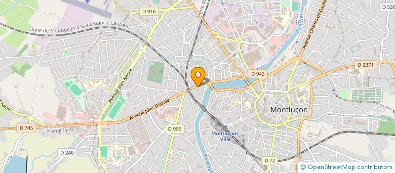 localisation de l'entreprise MADAME CYNTHIA CARIUS  MONTLUCON