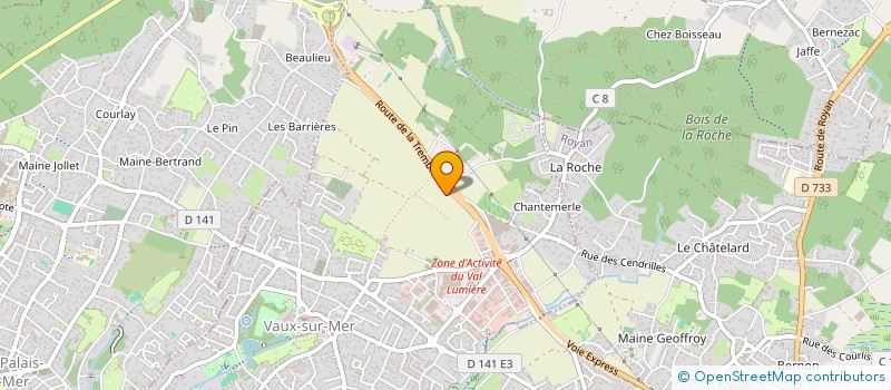 localisation de l'entreprise MADAME CYNTHIA CAUBET  VAUX-SUR-MER