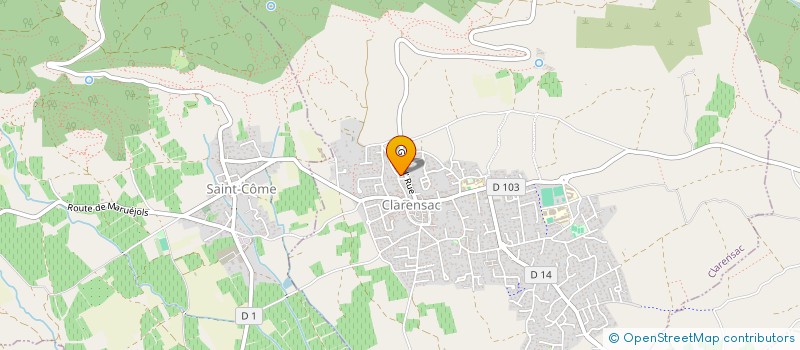 localisation de l'entreprise MADAME CYNTHIA CAUSSE  CLARENSAC