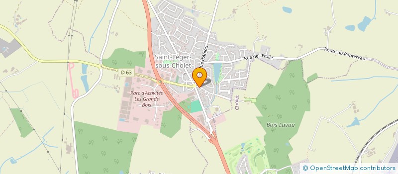 localisation de l'entreprise MADAME CYNTHIA CHALET  SAINT-LEGER-SOUS-CHOLET