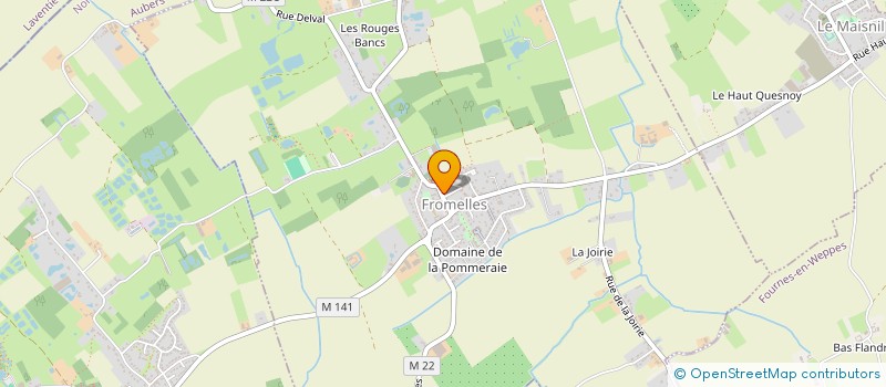 localisation de l'entreprise MADAME CYNTHIA CHEROUTRE  FROMELLES