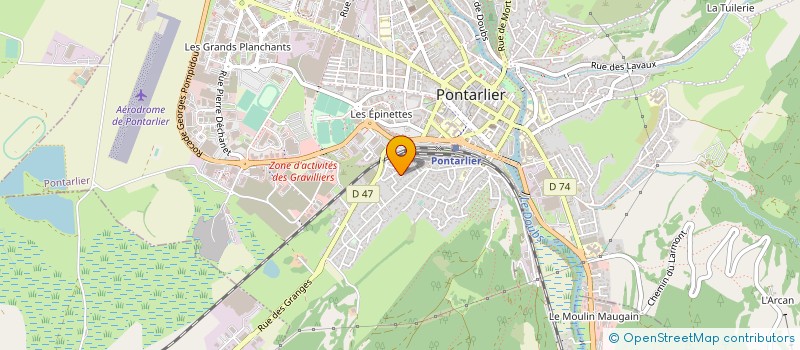 localisation de l'entreprise MADAME CYNTHIA COURTI à PONTARLIER