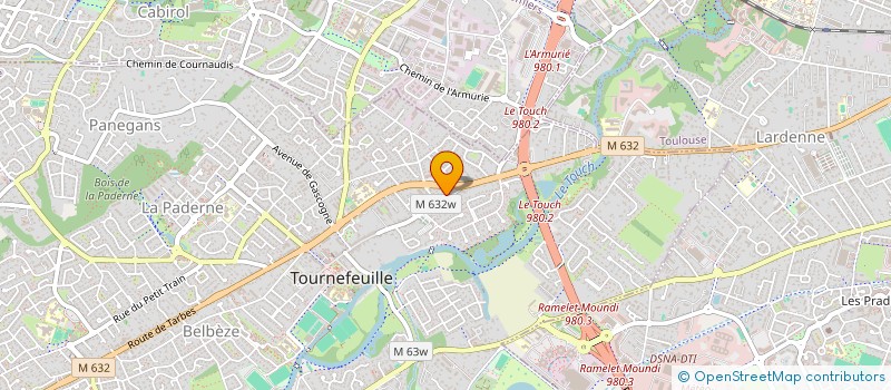 localisation de l'entreprise MADAME CYNTHIA DESNEL  TOURNEFEUILLE