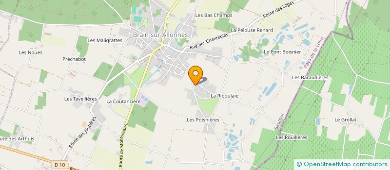 localisation de l'entreprise MADAME CYNTHIA DEVAUD  BRAIN-SUR-ALLONNES