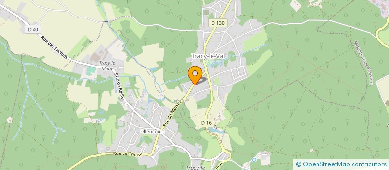 localisation de l'entreprise MADAME CYNTHIA DUMONT  TRACY-LE-VAL