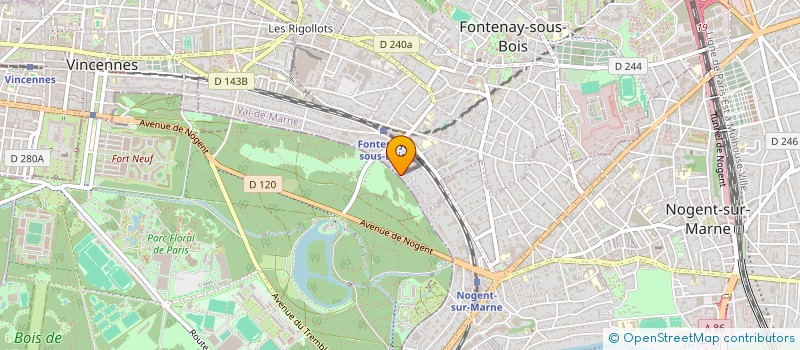 localisation de l'entreprise MADAME CYNTHIA EICH à FONTENAY-SOUS-BOIS