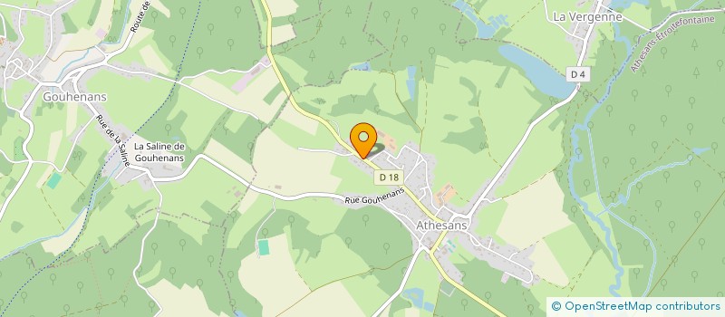 localisation de l'entreprise MADAME CYNTHIA FAIVRE  ATHESANS-ETROITEFONTAINE