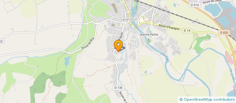 localisation de l'entreprise MADAME CYNTHIA FERNANDEZ Y ALMANSA à SAVERDUN