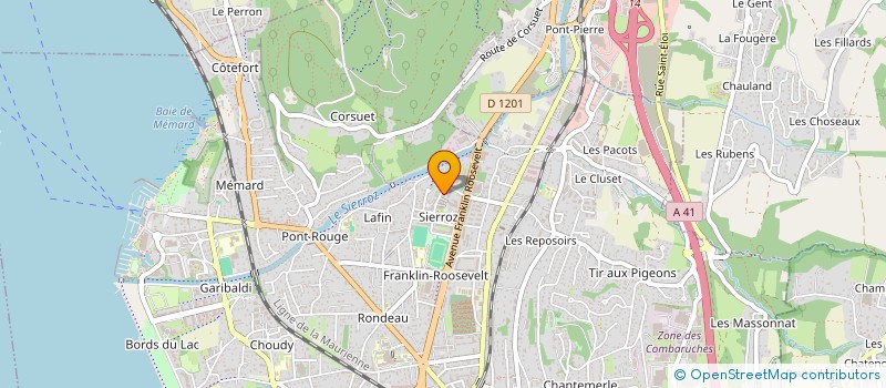 localisation de l'entreprise MADAME CYNTHIA FERRANDIZ  AIX-LES-BAINS