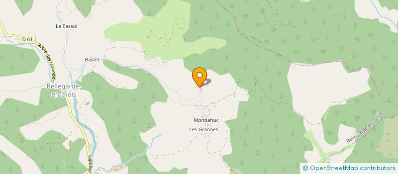 localisation de l'entreprise MADAME CYNTHIA FEUILLET  BELLEGARDE-EN-DIOIS