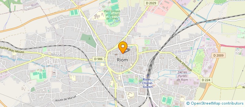 localisation de l'entreprise MADAME CYNTHIA FORESTIER  RIOM