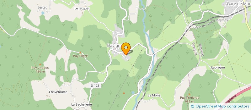 localisation de l'entreprise MADAME CYNTHIA GALLOIS  DAVIGNAC