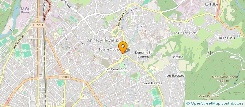 localisation de l'entreprise MADAME CYNTHIA GAUDILLAT à ANNECY