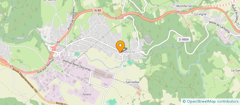 localisation de l'entreprise MADAME CYNTHIA GOURBILLON  BLAVOZY
