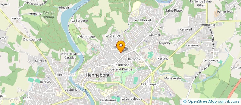 localisation de l'entreprise MADAME CYNTHIA GOUZIEN  HENNEBONT