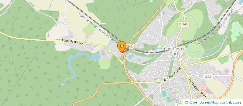 localisation de l'entreprise MADAME CYNTHIA HERVE-COMMEREUC  CONCHES-EN-OUCHE