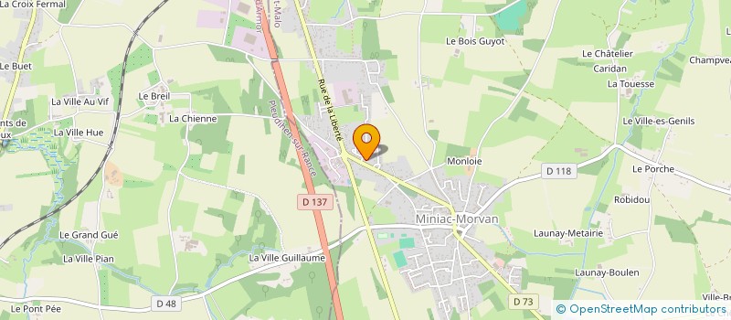 localisation de l'entreprise MADAME CYNTHIA HOCHET  SAINT-BROLADRE