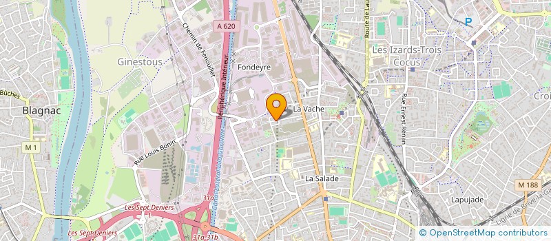 localisation de l'entreprise MADAME CYNTHIA HOUENASSI  TOULOUSE