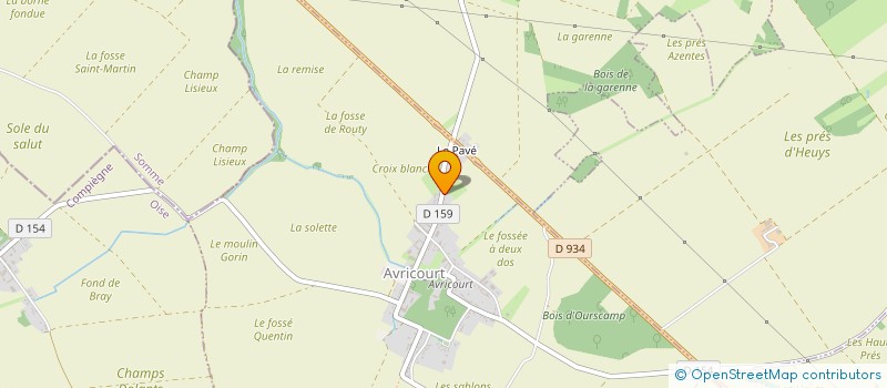 localisation de l'entreprise MADAME CYNTHIA JACQUELET  AVRICOURT