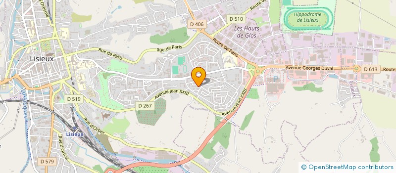 localisation de l'entreprise MADAME CYNTHIA JOUIN  LISIEUX