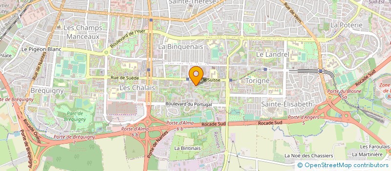 localisation de l'entreprise MADAME CYNTHIA JOURDAIN  RENNES