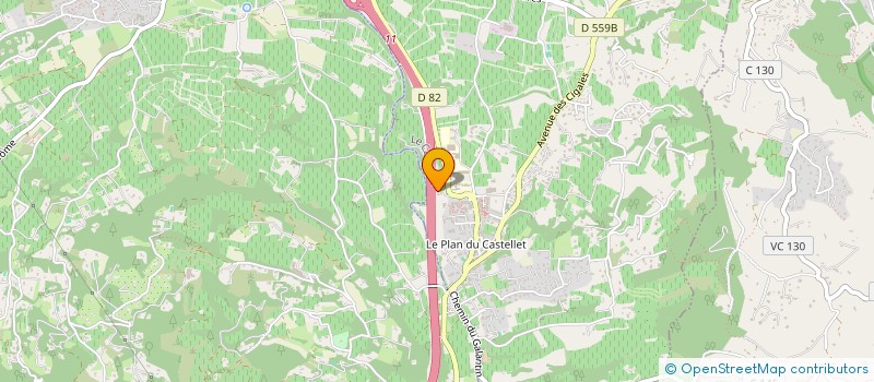 localisation de l'entreprise MADAME CYNTHIA KERBERIOU  LE CASTELLET