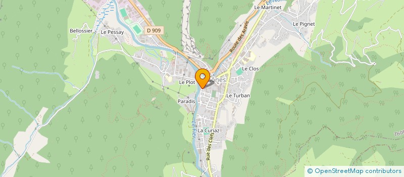 localisation de l'entreprise MADAME CYNTHIA KORACHY  THONES