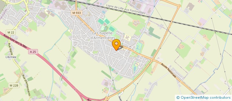 localisation de l'entreprise MADAME CYNTHIA KYLEM  LA CHAPELLE-D'ARMENTIERES