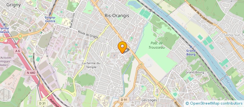 localisation de l'entreprise MADAME CYNTHIA LAGAB  RIS-ORANGIS