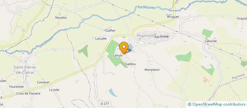 localisation de l'entreprise MADAME CYNTHIA LAJUNIE à PUYMIROL