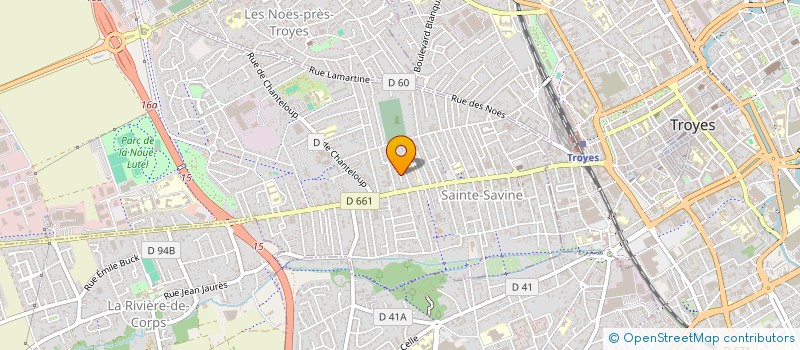 localisation de l'entreprise MADAME CYNTHIA LARCHON  SAINTE-SAVINE